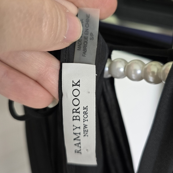 Ramy Brook Paris Sleeveless Mini Sun Dress Black Small Sundress - Picture 9 of 12